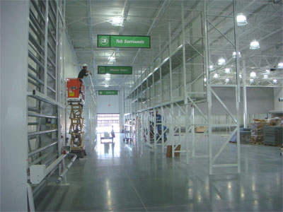 Services include retail fixture installation